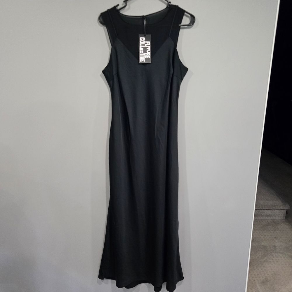 🐢 Future Collective Women's Sleeveless Maxi Dress Black Size M